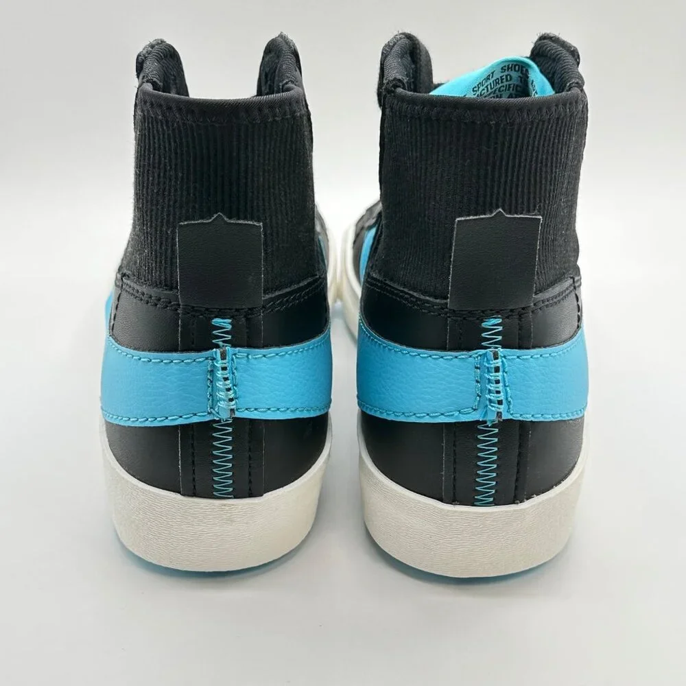 Men’s Nike Blazer Mid '77 Jumbo Black Baltic Blue FD0278-001 Size 11.5 - Picture 5 of 12